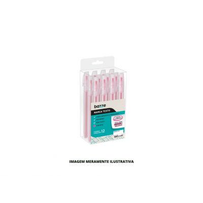 MARCA TEXTO - BAZZE - ROSA - DP12